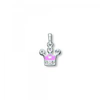 Anhänger Krone Zirkonia 925/- Silber rhodiniert