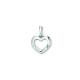 Anhänger Herz Zirkonia 925/- Silber rhodiniert