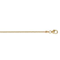 Kette Zopf 1,30 mm 333/- Gelbgold 45 cm