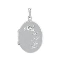 Medaillon 925/- Sterling Silber rhodiniert 2,9 cm