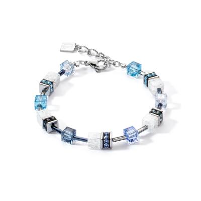 GeoCUBE® Iconic Nature Armband blau-weiß