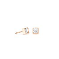 Brilliant Square small Ohrringe roségold kristall