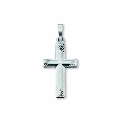 Anhänger Kreuz 925/- Silber rhodiniert