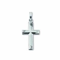 Anhänger Kreuz 925/- Silber rhodiniert