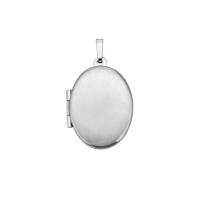 Medaillon oval 925/- Silber rhodiniert
