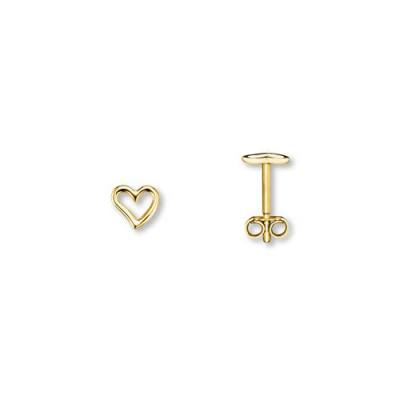 Ohrstecker Herz 333/- Gelbgold