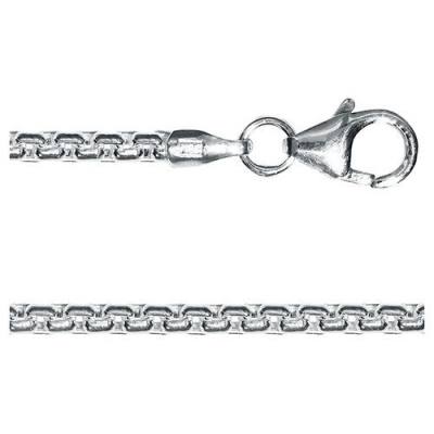 Kette Venezia rund 2,00 mm 925/- Silber rhodiniert