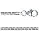 Kette Venezia rund 2,00 mm 925/- Silber rhodiniert