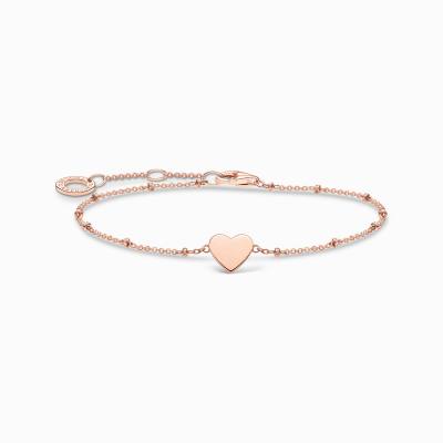 Armband Herz mit Kugeln roségold