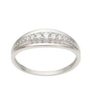 Ring Zirkonia 333/- Gelbgold rhodiniert